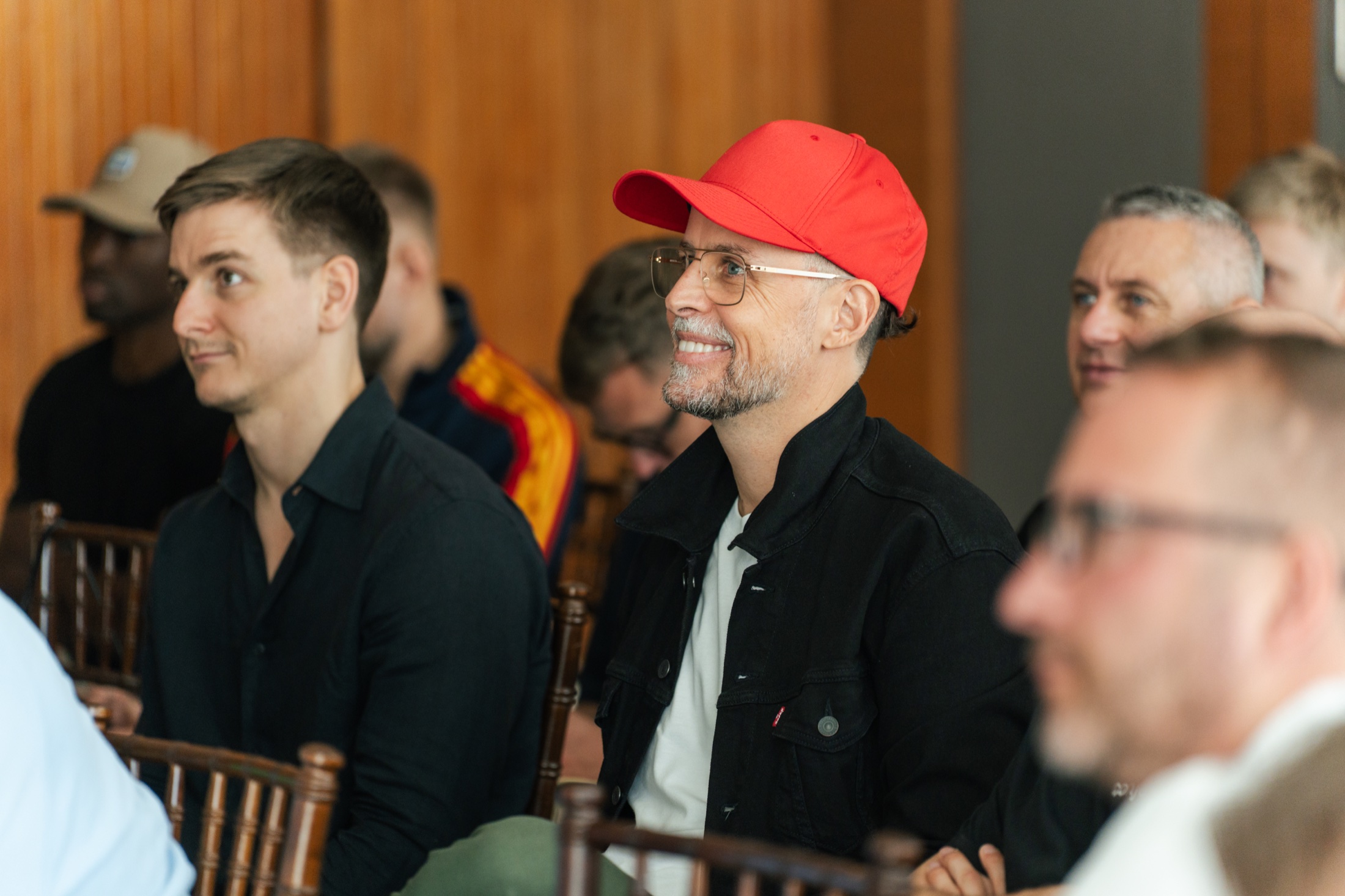 Sebastian Maier in conversation at an entrepreneur event